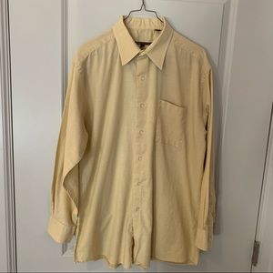 Vintage BCBG mens slim fit long sleeve button down shirt | size Large